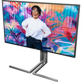 AOC U27U3CV 27" 4K UHD monitor Zwart/zilver, HDMI, DisplayPort, USB-hub, LAN, Audio