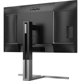AOC U27U3CV 27" 4K UHD monitor Zwart/zilver, HDMI, DisplayPort, USB-hub, LAN, Audio