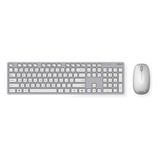 ASUS W5000 Wireless Keyboard and Mouse, desktopset Wit/grijs, US lay-out, US-International, Rubberdome, 800 - 1600 DPI, 2.4 GHz