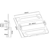 Arozzi Alzare - Laptop Holder Black bevestiging Zwart