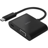 Belkin USB-C/VGA- en oplaadadapter Zwart