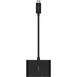 Belkin USB-C/VGA- en oplaadadapter Zwart