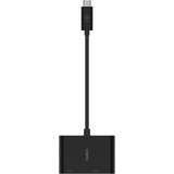 Belkin USB-C/VGA- en oplaadadapter Zwart
