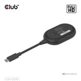 Club 3D Wireless USB-C to HDMI Transmitter and Receiver adapter Zwart
