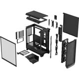 Fractal Design Meshify 3 RGB TG Light Tint midi tower behuizing Zwart | 2x USB-A | 1x USB-C | RGB | Tempered Glass