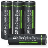 GP Batteries ReCyko Pro Photoflash 1,2V AA Oplaadbaar batterij, 4 stuks Zwart