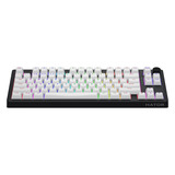 Hator Skyfall Wireless RGB mechanisch gaming toetsenbord Zwart, US lay-out (QWERTY), HATOR Aurum Lemon, 80% (TKL)	, 80% (TKL), RGB, Double shot ABS, Hot-swap, 2.4GHz / Bluetooth / USB-C