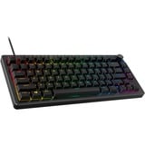 HyperX HyperX Alloy Rise 75, gaming toetsenbord Zwart, US lay-out, HyperX Red, 75%, RGB leds, PBT Keycaps, hot swap