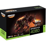 INNO3D GeForce RTX 4080 X3 grafische kaart DLSS 3, 3x DisplayPort, 1x HDMI 2.1