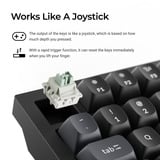 Keychron Q3 HE 8K Magnetic Switch Keyboard Zwart, US lay-out (QWERTY), Keychron Ultra-Fast Lime, 80% (TKL)	, 80% (TKL), RGB, Hot swap, 8K