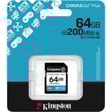 Kingston Canvas Go! Plus SDXC 64 GB geheugenkaart Zwart, Class 10, UHS-I U3, V30