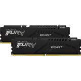 Kingston FURY 32 GB DDR5-4800 Kit werkgeheugen Zwart, KF548C38BBK2-32, Beast