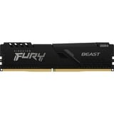Kingston FURY Beast 32 GB DDR4-3200 (1x 32 GB) werkgeheugen Zwart, KF432C16BB/32, XMP 2.0