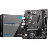 MSI PRO H610M-E DDR4 socket 1700 moederbord Zwart, Gb-LAN, Sound, µATX