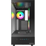 Montech  midi tower behuizing Zwart | 2x USB-A | 1x USB-C | RGB | Window