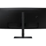 SAMSUNG ViewFinity LS34C652UAUXEN 34" Curved UltraWide monitor Zwart, HDMI, DisplayPort, Sound, RJ-45, USB-C