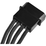 SilverStone Adapter 4-Pin Molex > 4x 15-Pin SATA Zwart, PP07-BTSB