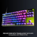 SteelSeries Apex Pro TKL Gen 3 (Cyber) RGB mechanisch gaming toetsenbord Neongeel, US lay-out (QWERTY), SteelSeries OmniPoint 3.0, 80% (TKL)