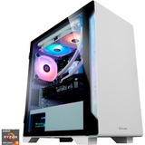 Thermaltake Tt Pandia White Gamer-PC R5 16 N wh W10H gaming pc Wit/transparant