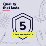 Trust Bayo II Ergonomische draadloze muis Zwart, 800 dpi - 2400 dpi