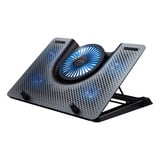 Trust GXT 1125 Quno Laptop Koelstandaard laptopkoeler Zwart, 5 ventilatoren | tot 17,3 inch | verstelbare hoogte