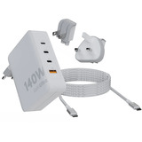 Xtorm 140W GaN-Ultra Travel Adapter + USB-C PD Kabel Wit