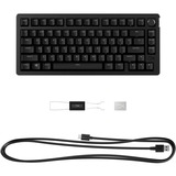 eBlaztr HyperX Alloy Rise 75, gaming toetsenbord Zwart, US lay-out, HyperX Red, 75%, RGB leds, PBT Keycaps, hot swap
