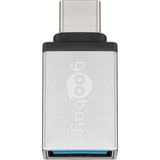 goobay USB-C / USB A OTG SuperSpeed ​​Adapter Zilver