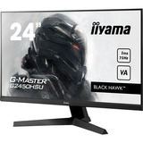 iiyama G-Master Black Hawk G2450HSU-B1 24" Gaming Monitor Zwart, HDMI, DisplayPort, USB, Audio, FreeSync