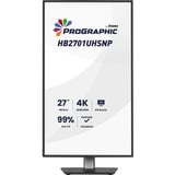 iiyama ProGraphic HB2701UHSNP-B1 27" 4K UHD monitor Zwart (mat), HDMI, DisplayPort, USB-C, Audio
