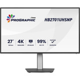 iiyama ProGraphic HB2701UHSNP-B1 27" 4K Ultra HD monitor Zwart (mat), 1x DisplayPort, 1x HDMI, 2x USB-C, 3x USB-A, 1x RJ-45, HDMI, DisplayPort, USB-C, Audio