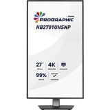 iiyama ProGraphic HB2701UHSNP-B1 27" 4K Ultra HD monitor Zwart (mat), 1x DisplayPort, 1x HDMI, 2x USB-C, 3x USB-A, 1x RJ-45, HDMI, DisplayPort, USB-C, Audio