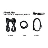 iiyama ProLite TE7512MIS-B4AG 75" 4K Ultra HD Public Display Zwart (mat), 2x HDMI | 1x DisplayPort | VGA | LAN | WiFi | 24/7 | Touch