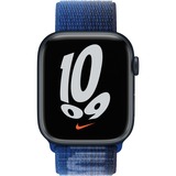Apple Geweven sportbandje van Nike - Game Royal/Midnight Navy (45 mm) horlogeband Donkerblauw