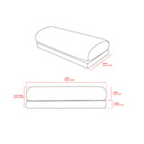 Arozzi Footrest - Velvet - Black voetensteun Zwart