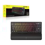 Corsair K70 PRO TKL, gaming toetsenbord Zwart, US lay-out, Corsair MGX Hyperdrive, TKL, 8K, RGB, ABS double-shot keycaps