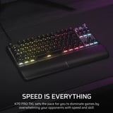 Corsair K70 PRO TKL mechanisch gaming toetsenbord Zwart, US lay-out (QWERTY), Corsair MGX Hyperdrive, 80% (TKL)	, 8K, RGB, ABS double-shot keycaps