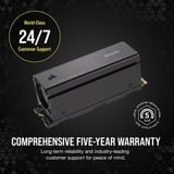 Corsair MP700 PRO SE met koeler 4 TB SSD PCIe 5.0 x4 NVMe 2.0, M.2 2280 