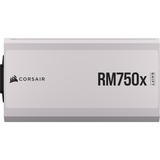 Corsair RM750x SHIFT White, 750W voeding  Wit, 3x PCIe, 1x 12VHPWR, Kabelmanagement