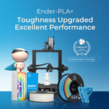Creality Ender 1.75mm PLA+ 3D Printing Filament Oranje, 1kg 3d-filament 