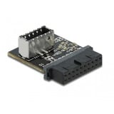 DeLOCK USB 3.0 Adapter Pin Header female to internal Key A female Zwart
