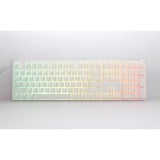 Ducky One 3 Classic Pure White RGB mechanisch toetsenbord Wit, US lay-out (QWERTY), Cherry MX Red, 100%, RGB led, Double-shot PBT, Hot-swappable, QUACK Mechanics