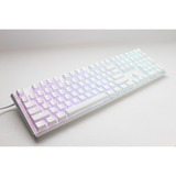 Ducky One 3 Classic Pure White, toetsenbord Wit, US lay-out, Cherry MX Red, RGB led, Double-shot PBT, Hot-swappable, QUACK Mechanics