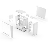 Fractal Design Epoch RGB midi tower behuizing Wit | 2x USB-A | 1x USB-C | RGB | Tempered Glass
