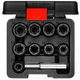 GEDORE Spiralnutenausdre. 1/2 SW10-19mm uitdraaier Zwart