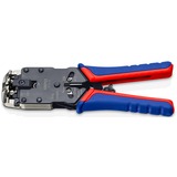 KNIPEX Krimptang 97 51 12 SB Blauw/rood, RJ-10, RJ-11/12 en RJ-45