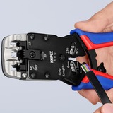 KNIPEX Krimptang 97 51 12 SB Blauw/rood, RJ-10, RJ-11/12 en RJ-45