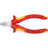 KNIPEX Zijsnijtang 70 06 125 kniptang Rood/geel