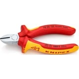 KNIPEX Zijsnijtang 70 06 125 kniptang Rood/geel