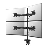 Neomounts DS60-600BL2-2 Quadruple monitorarm voor vier schermen 10-32" Zwart